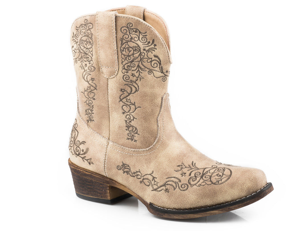 WOMENS BEIGE VINTAGE FAUX LEATHER