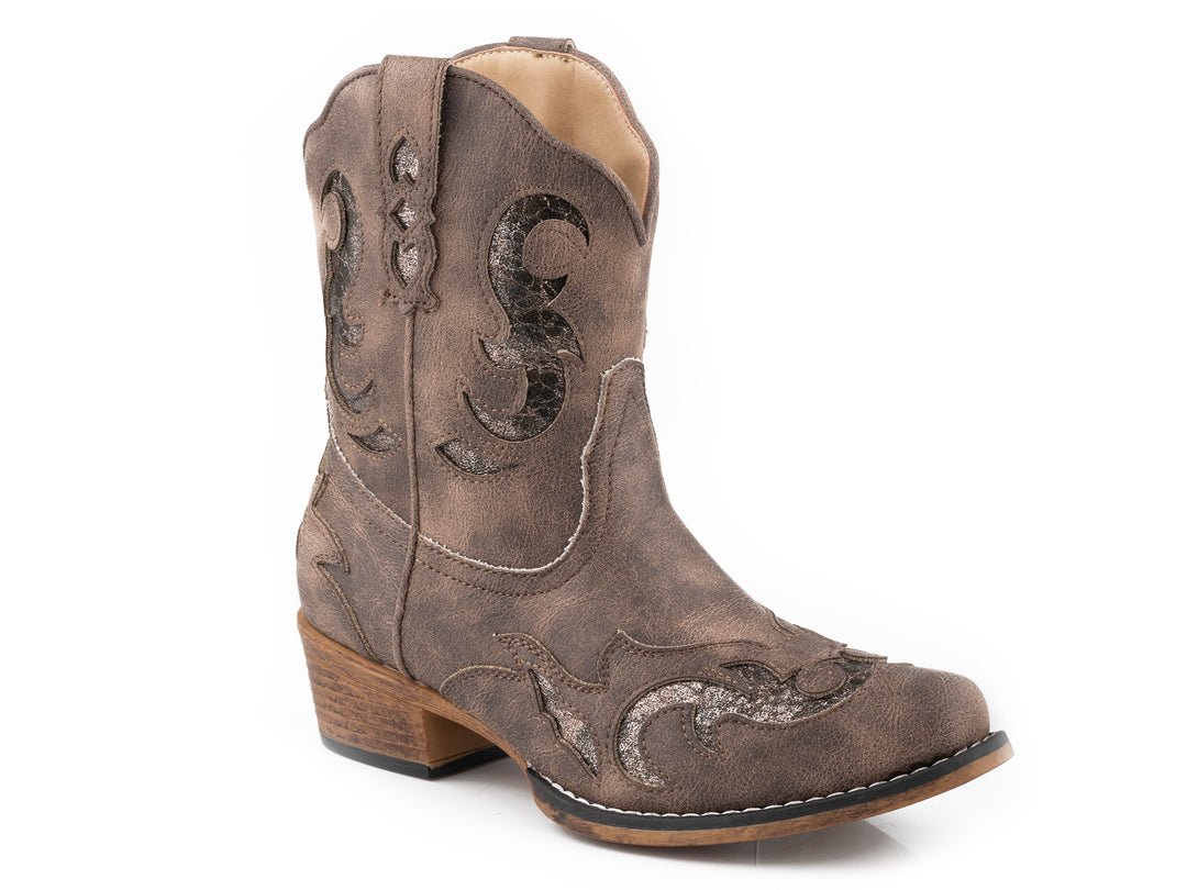WOMENS BROWN VINTAGE FAUX LEATHER