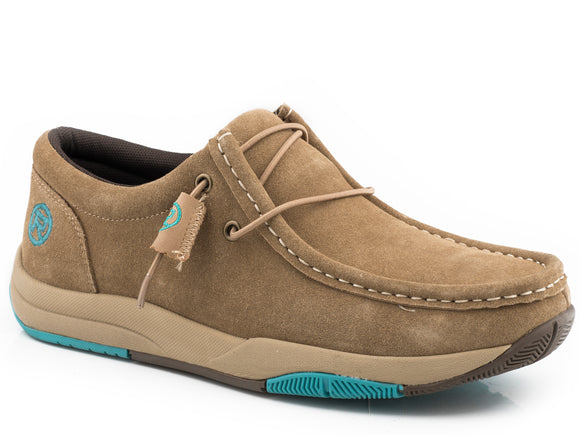 WOMENS TAN SUEDE LEATHER ALL OVER