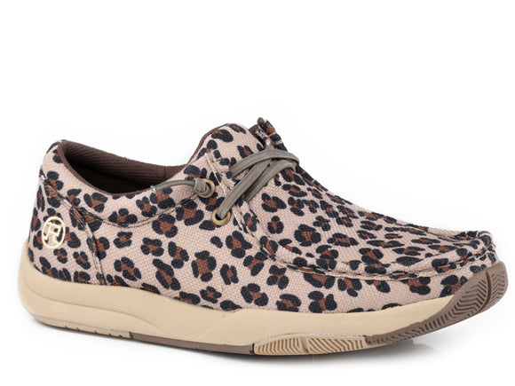 WOMENS LEOPARD HEAVY CANVAS UPPER