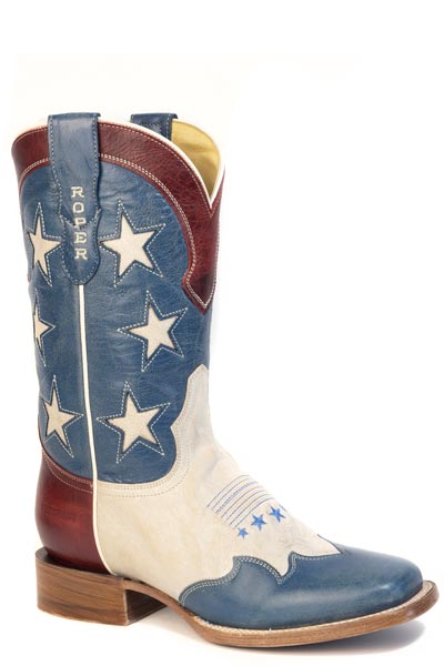 WOMENS ROPER WESTERN  250TH ANNIVERSARY USA BOOT