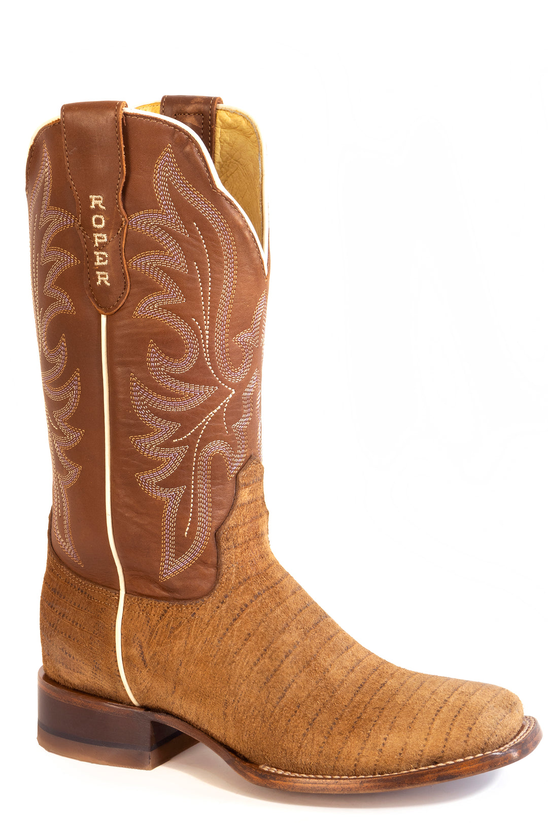 WOMENS ROPER BURNISH BROWN LEATHER LAYLA BOOTS