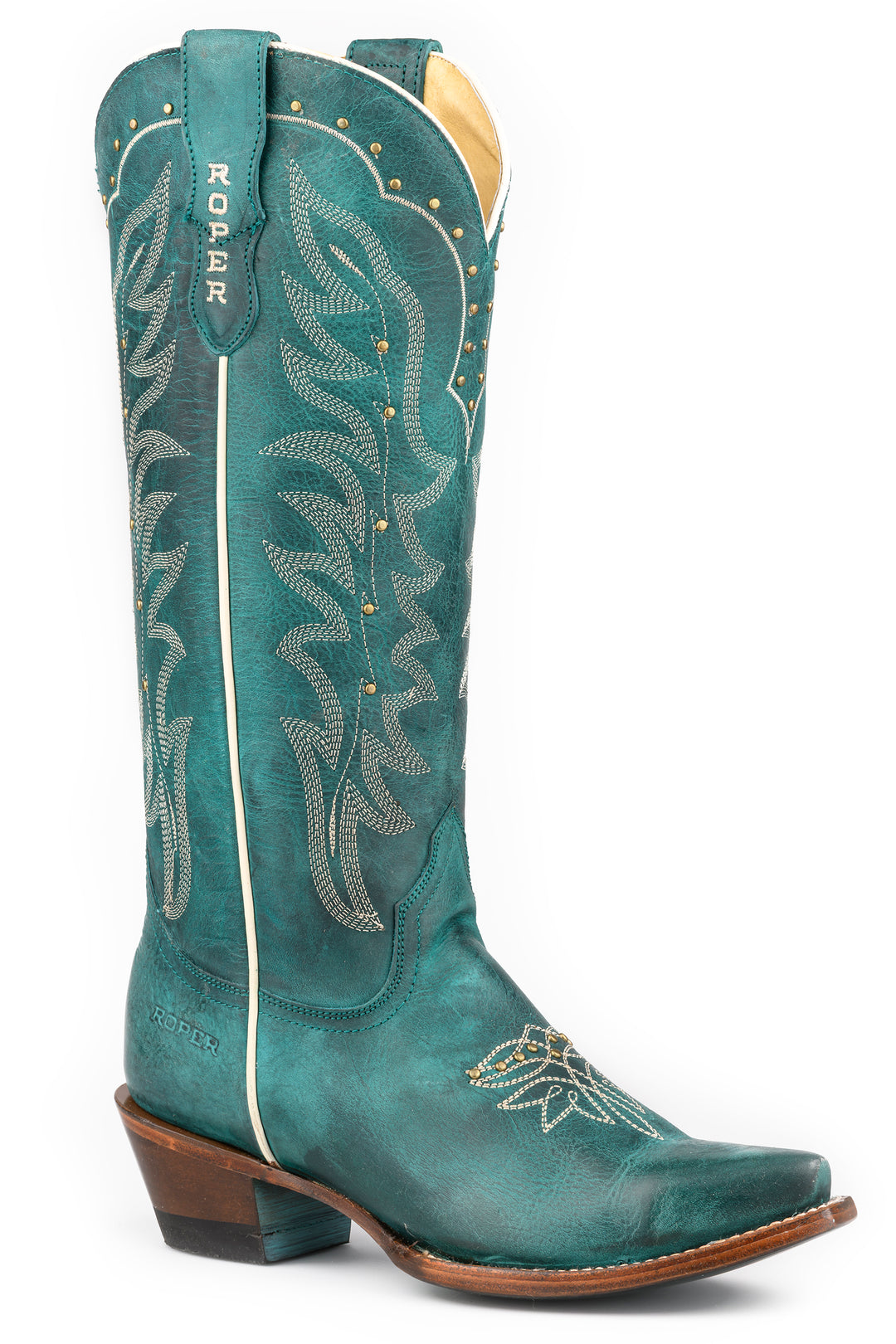 WOMENS ROPER WESTERN TURQUOISE SKYE BOOT