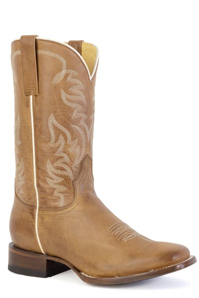 WOMENS ROPER BURNISH TAN LEATHER VAMP AND SHAFT CASSIDY BOOTS