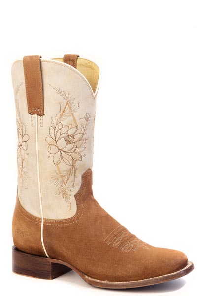 WOMENS ROPER WAXY BROWN SUEDE LEATHE VAMP ABBIE BOOTS