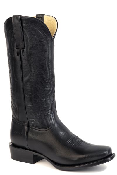 WOMENS ROPER BLACK LEATHER VAMP  SHAFT HAILEE BOOTS