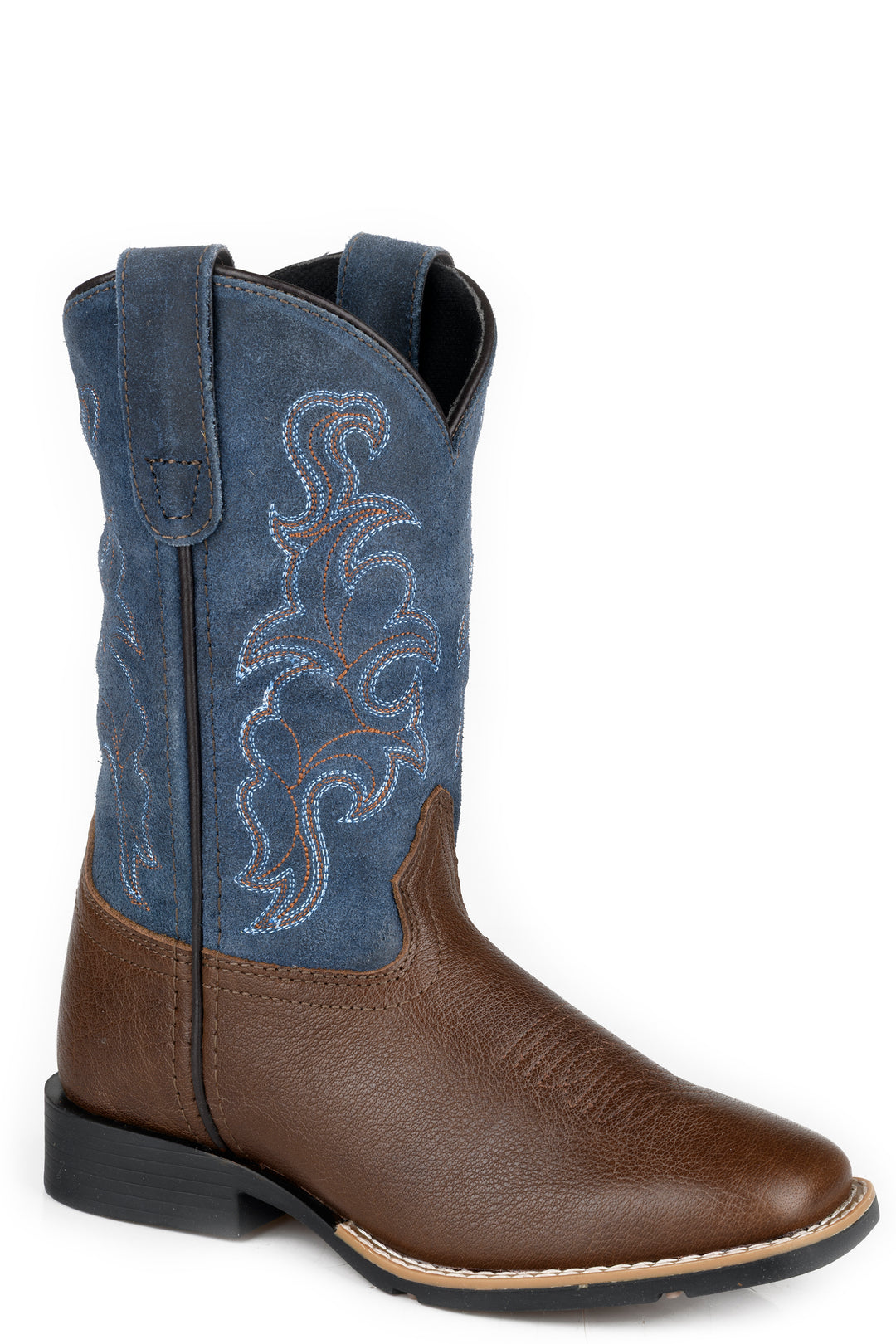 BIG KIDS BOYS ROPER WESTERN ROYAL BLUE GABRIEL BOOT